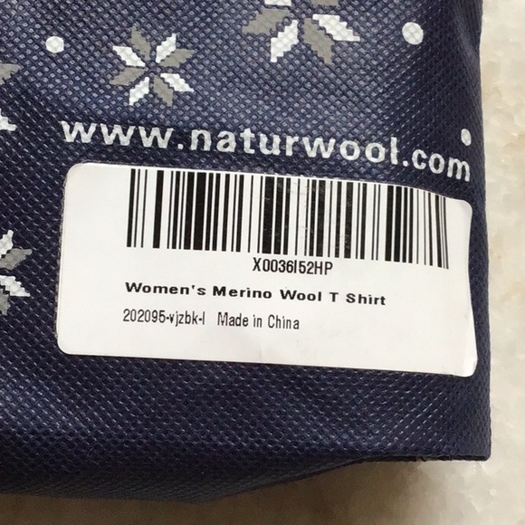 Eizniz Naturwool 100% Merino Wool California Graphic Tee Women's Large - Picture 5 of 8